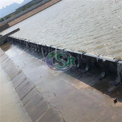 שער נשפך פנאומטי נתמך על ידי תיק מתנפח